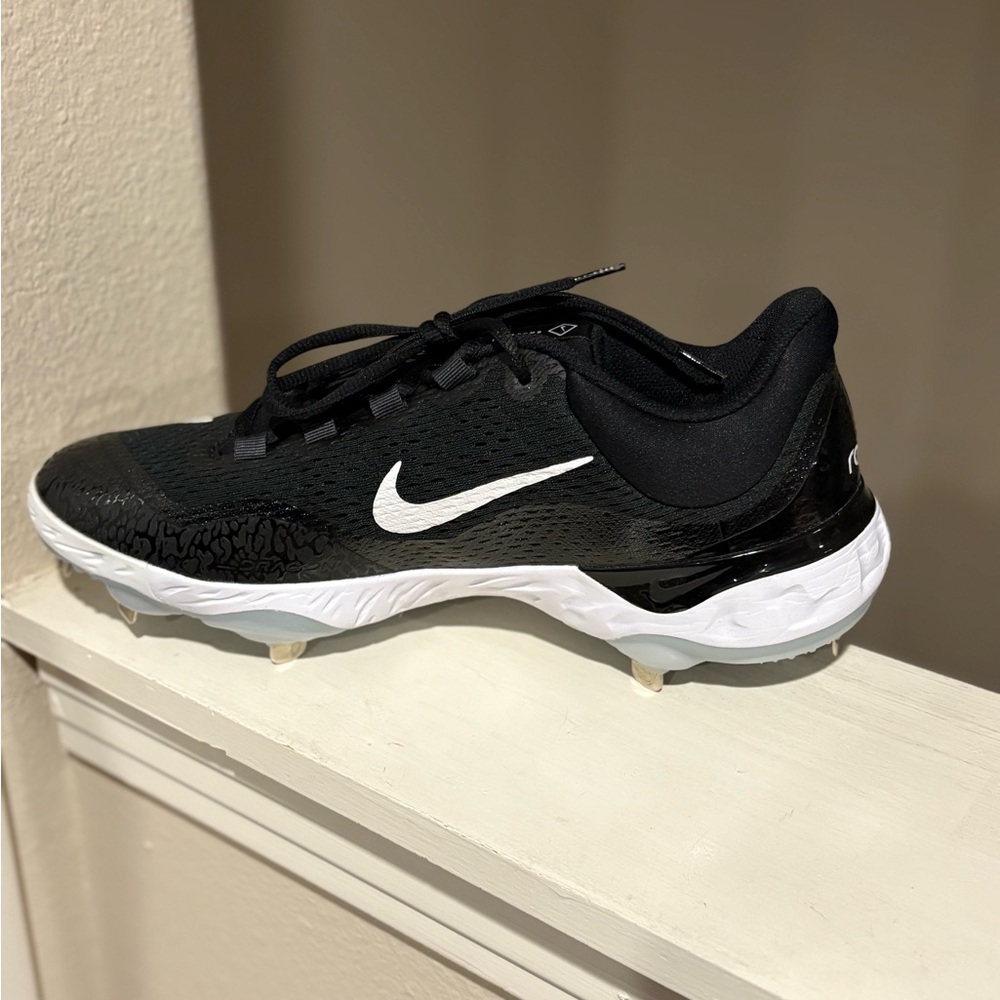 Nike Men’s Alpha Huarache Elite 4 Black White Size 13 Baseball Cleats DJ6521-001 - Picture 5 of 9
